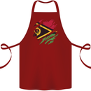 Torn Vanuatu Flag Day Football Cotton Apron 100% Organic Maroon