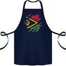 Torn Vanuatu Flag Day Football Cotton Apron 100% Organic Navy Blue