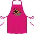 Torn Vanuatu Flag Day Football Cotton Apron 100% Organic Pink