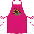 Torn Vanuatu Flag Day Football Cotton Apron 100% Organic Pink