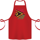 Torn Vanuatu Flag Day Football Cotton Apron 100% Organic Red