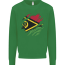 Torn Vanuatu Flag Day Football Mens Sweatshirt Jumper Irish Green