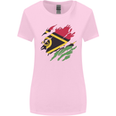 Torn Vanuatu Flag Day Football Womens Wider Cut T-Shirt Light Pink