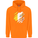 Torn Vatican Flag Day Childrens Kids Hoodie Orange