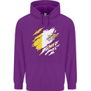 Torn Vatican Flag Day Childrens Kids Hoodie Purple