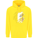 Torn Vatican Flag Day Childrens Kids Hoodie Yellow