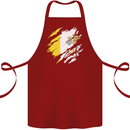 Torn Vatican Flag Day Cotton Apron 100% Organic Maroon