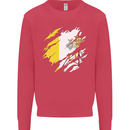 Torn Vatican Flag Day Kids Sweatshirt Jumper Heliconia