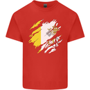 Torn Vatican Flag Day Kids T-Shirt Childrens Red