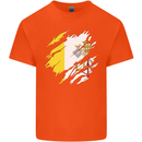 Torn Vatican Flag Day Mens Cotton T-Shirt Tee Top Orange