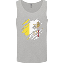 Torn Vatican Flag Day Mens Vest Tank Top Sports Grey