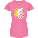 Torn Vatican Flag Day Womens Petite Cut T-Shirt Azalea