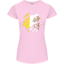 Torn Vatican Flag Day Womens Petite Cut T-Shirt Light Pink