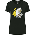 Torn Vatican Flag Day Womens Wider Cut T-Shirt Black