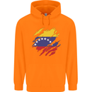 Torn Venezuela Flag Venezuelans Day Football Childrens Kids Hoodie Orange
