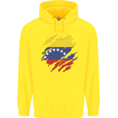 Torn Venezuela Flag Venezuelans Day Football Childrens Kids Hoodie Yellow
