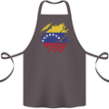 Torn Venezuela Flag Venezuelans Day Football Cotton Apron 100% Organic Dark Grey