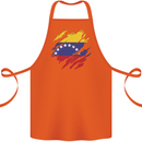 Torn Venezuela Flag Venezuelans Day Football Cotton Apron 100% Organic Orange