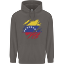 Torn Venezuela Flag Venezuelans Day Football Mens 80% Cotton Hoodie Charcoal