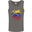 Torn Venezuela Flag Venezuelans Day Football Mens Vest Tank Top Charcoal