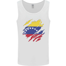 Torn Venezuela Flag Venezuelans Day Football Mens Vest Tank Top White