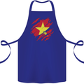 Torn Vietnam Flag Vietnamese Day Football Cotton Apron 100% Organic Royal Blue