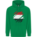 Torn Yemen Flag Yemeni Day Football Childrens Kids Hoodie Irish Green