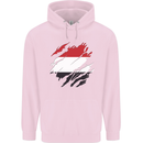 Torn Yemen Flag Yemeni Day Football Childrens Kids Hoodie Light Pink
