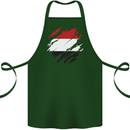 Torn Yemen Flag Yemeni Day Football Cotton Apron 100% Organic Forest Green