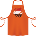 Torn Yemen Flag Yemeni Day Football Cotton Apron 100% Organic Orange