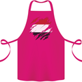 Torn Yemen Flag Yemeni Day Football Cotton Apron 100% Organic Pink