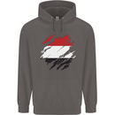 Torn Yemen Flag Yemeni Day Football Mens 80% Cotton Hoodie Charcoal