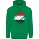 Torn Yemen Flag Yemeni Day Football Mens 80% Cotton Hoodie Irish Green