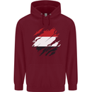 Torn Yemen Flag Yemeni Day Football Mens 80% Cotton Hoodie Maroon