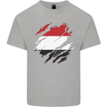 Torn Yemen Flag Yemeni Day Football Mens Cotton T-Shirt Tee Top Sports Grey