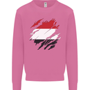 Torn Yemen Flag Yemeni Day Football Mens Sweatshirt Jumper Azalea