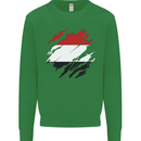 Torn Yemen Flag Yemeni Day Football Mens Sweatshirt Jumper Irish Green