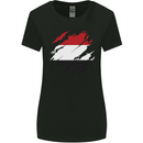 Torn Yemen Flag Yemeni Day Football Womens Wider Cut T-Shirt Black