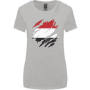 Torn Yemen Flag Yemeni Day Football Womens Wider Cut T-Shirt Sports Grey