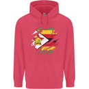 Torn Zimbabwe Flag Zimbabwean Day Football Childrens Kids Hoodie Heliconia
