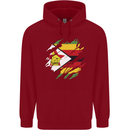 Torn Zimbabwe Flag Zimbabwean Day Football Childrens Kids Hoodie Red