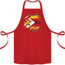 Torn Zimbabwe Flag Zimbabwean Day Football Cotton Apron 100% Organic Red