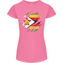 Torn Zimbabwe Flag Zimbabwean Day Football Womens Petite Cut T-Shirt Azalea