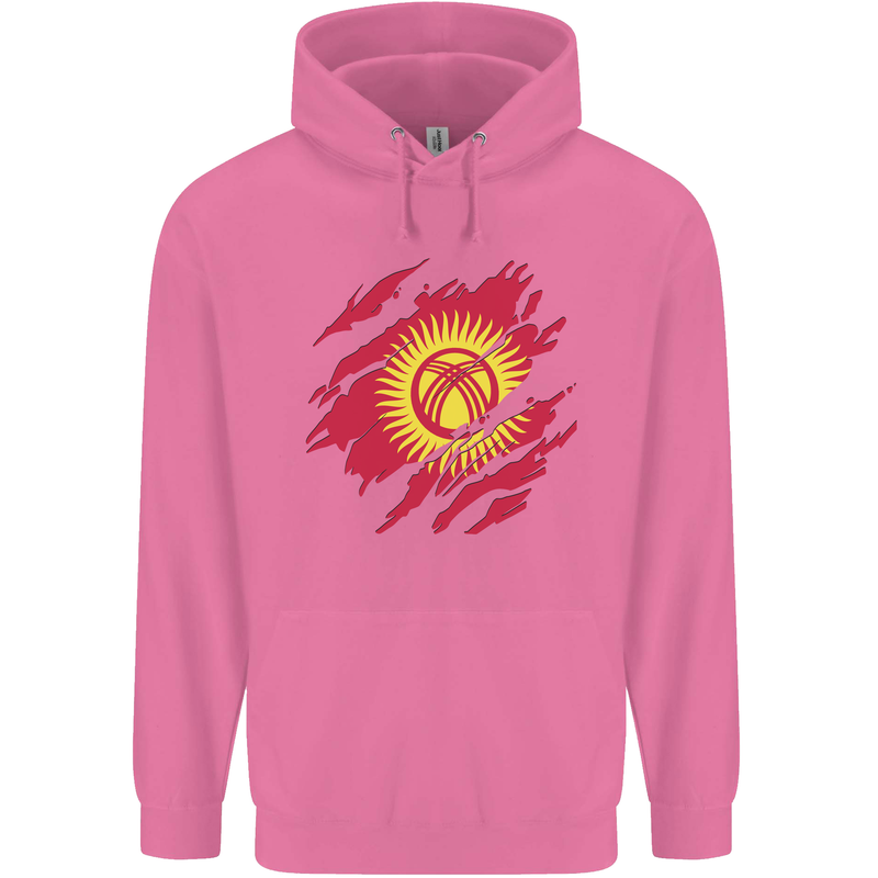 Torn  Kyrgyzstan Flag Kyrgyz Day Football Mens 80% Cotton Hoodie Azelea