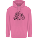 Tortoise Mushrooms Nature Mycology Childrens Kids Hoodie Azalea