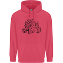 Tortoise Mushrooms Nature Mycology Childrens Kids Hoodie Heliconia