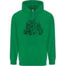 Tortoise Mushrooms Nature Mycology Childrens Kids Hoodie Irish Green