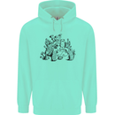 Tortoise Mushrooms Nature Mycology Childrens Kids Hoodie Peppermint