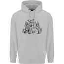 Tortoise Mushrooms Nature Mycology Childrens Kids Hoodie Sports Grey