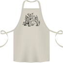 Tortoise Mushrooms Nature Mycology Cotton Apron 100% Organic Natural